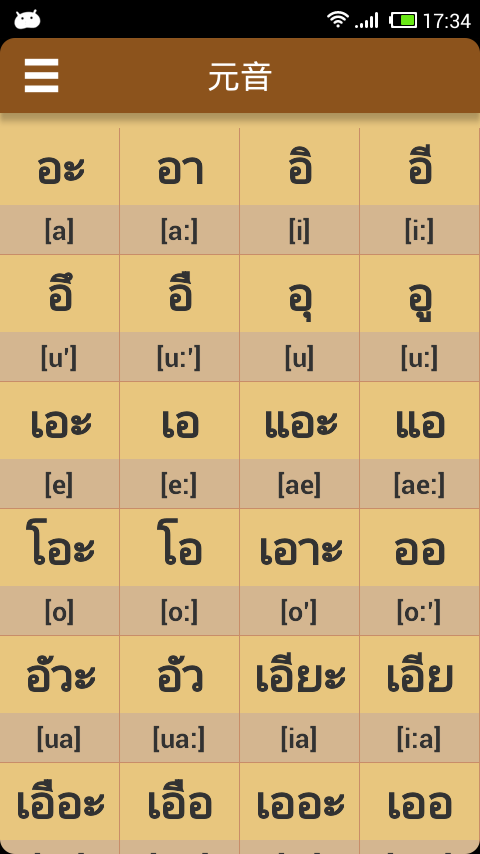 泰语字母 图2